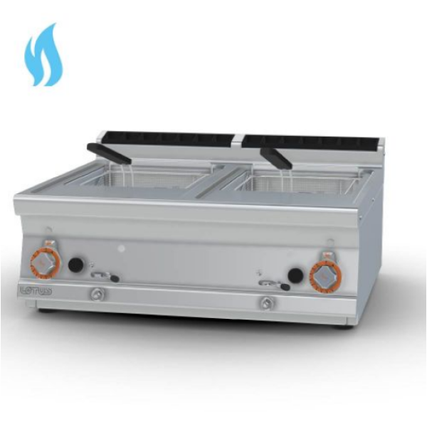  Φριτέζα αερίου διπλή 13+13 lt  F2/13T-78G 